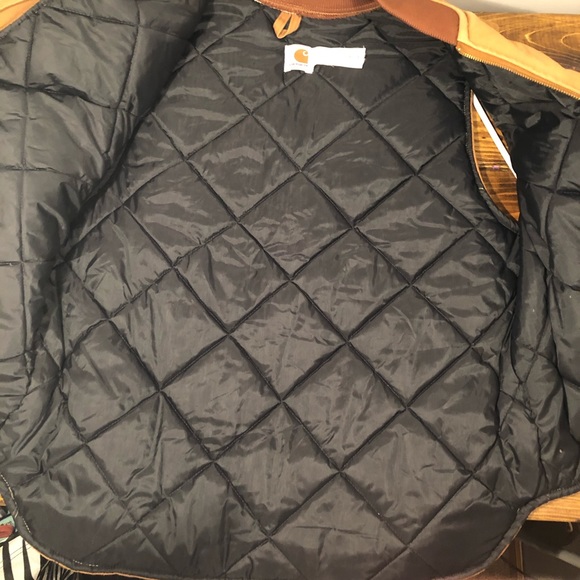 Carhartt Arctic Quilt Lined Duck Vest Tan Zip Close Men's Sz XL Reg V01B… - Picture 8 of 8